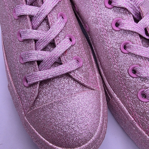 Converse 162993C Womens 10 Chuck Taylor All Star Pink Glitter Sneakers Shoes NEW - Picture 2 of 15